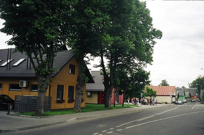 Triple-windowed wooden Karaim houses in Trakai - Streets in Trakai