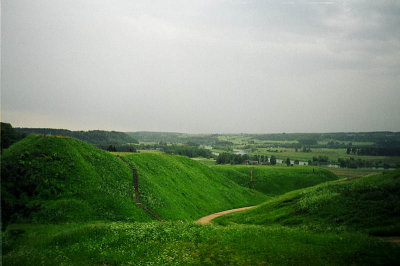 One of the Old hillfort mounds in Kernave