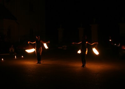 Fire dancing