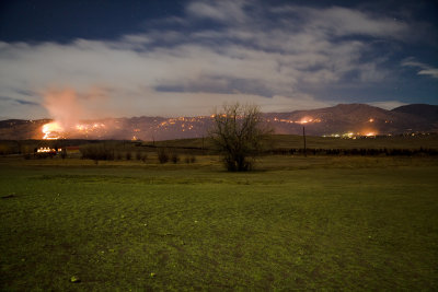 A rare winter fire in Boulder, CO, USA