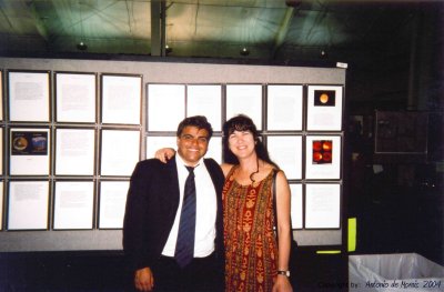 L'artiste avec mademoiselle Cris  Antonio DE MORAIS  2004.jpg