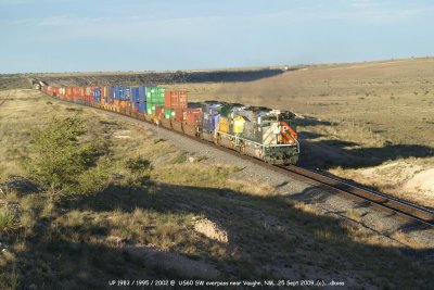 Union Pacific Heritage Units through New Mexico..25 Sep 2009