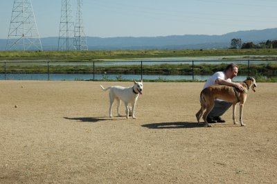 Kasi and Bud at the park