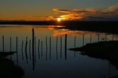 Atardecer en la Patagonia chilena