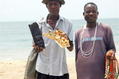 Lekki Beach Sellers and their merchandise