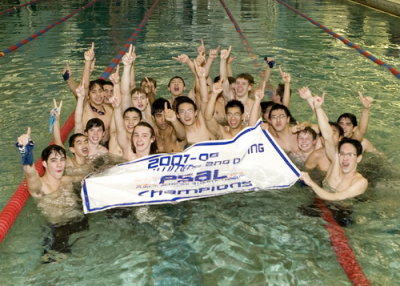 My first Swim Meet...Brooklyn Tech #4 in NYC defeats #3 Ft Hamilton in the 2008 playoff Bracket