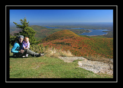 Kathy and Norah on Wittenberg Mountain