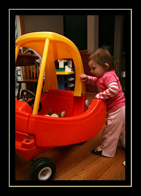 Her own cozy coupe