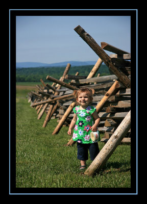 On a battlefield at Gettysburg