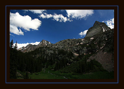 Vestal Basin Campsite View in Fine Weather