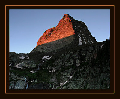 Vestal Peak Sunrise from Campsite