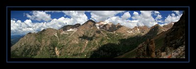 Columbine Pass Panorama - Mount Eolus