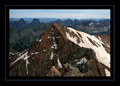 Vestal Peak from Mount Eolus