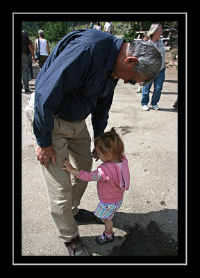 Finger Mud Painting on Grandpa