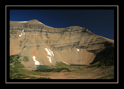 Siyeh Peak and Alpine Tarns