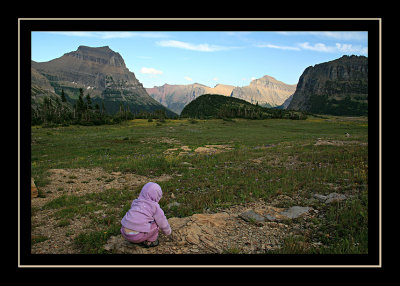 Norah Exploring Logan Pass