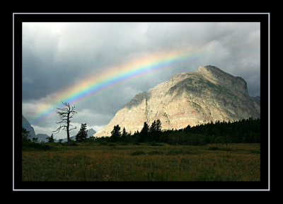 Rainbow near Many Glacier