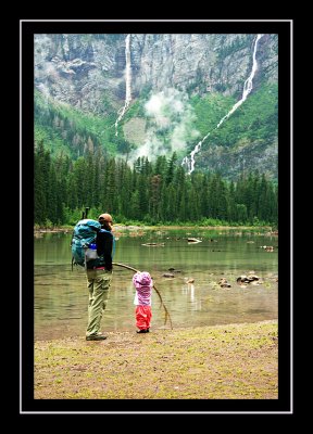 Kathy & Norah at Avalanche Lake