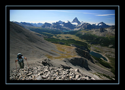 Kathy Ascending the Peak