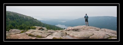 Steve checking out Somes Sound from Parkman Mountain