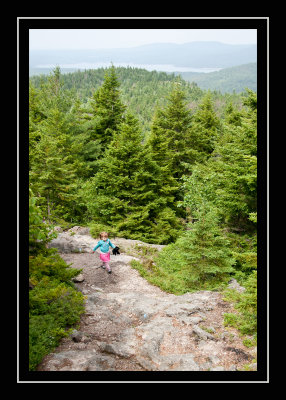 Norah near the summit