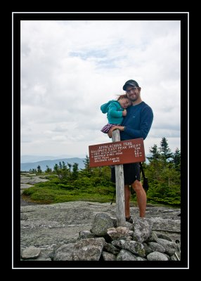 Norah and Steve on the east summit