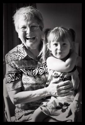 Norah and her great Aunt Sandra