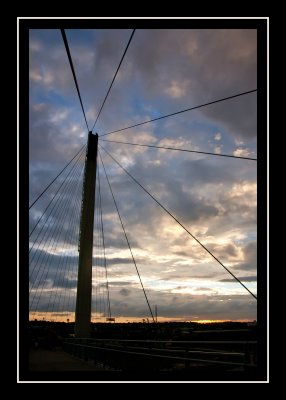 The bridge at sunset