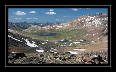 Goose Lake from the descent of Iceberg Peak