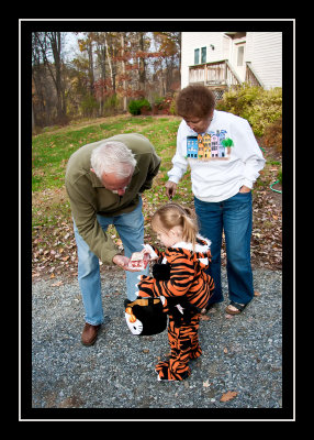 Trick or treat with Grandpa