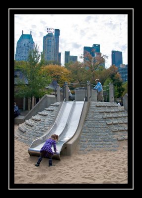 Cleaning off the slide