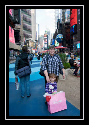 Grandma and Norah in Times Square