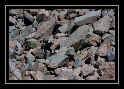 Ascending to Alpine Col