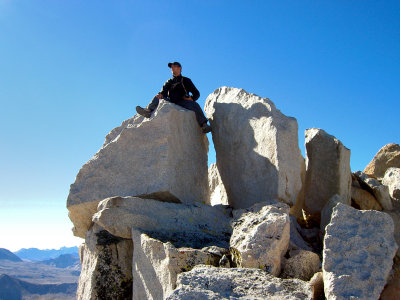 Steve on the Summit of Merriam Peak