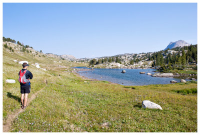 Chain of lakes on the Beartooth High Lakes trail