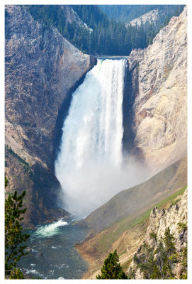 Lower Yellowstone Falls from Red Rock Point