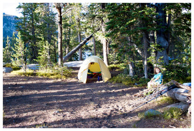 Our campsite at Big Sandy Lake