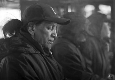 Concession worker at Comerica Park