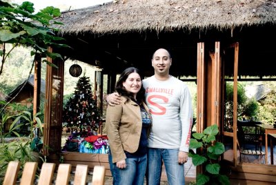 Outside the western restaurant at Nest 1, where we had some of the best food ever