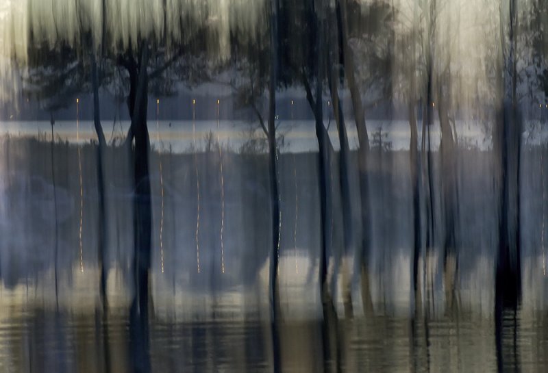 Evening Lake Stripes