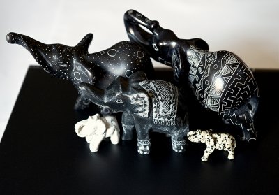My Almost Black and White Elephants