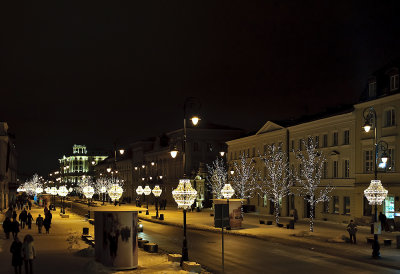 Krakowskie Przedmiescie Illuminated