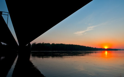 Sunset From Under The Bridge