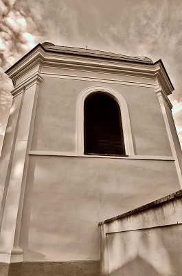 Belltower In Clouds