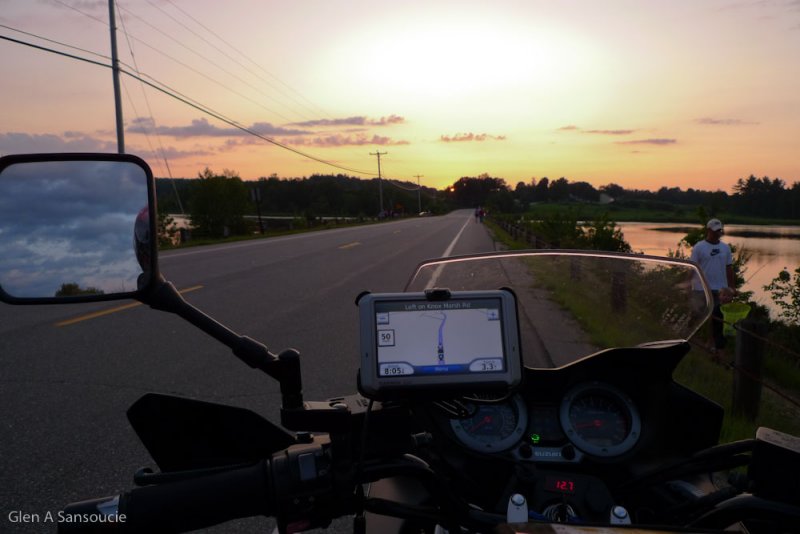Day 216 - Just another V-Strom Sunset