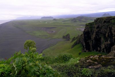 view from Dyrholaey to the west