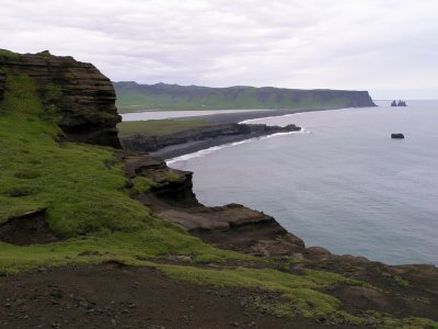 view from Dyrholaey to the east