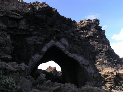 lava formation called Kirkjan