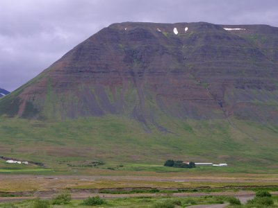 mountain between Akureyri and Varmahlid