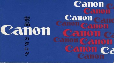 Canon Catalogue 1960